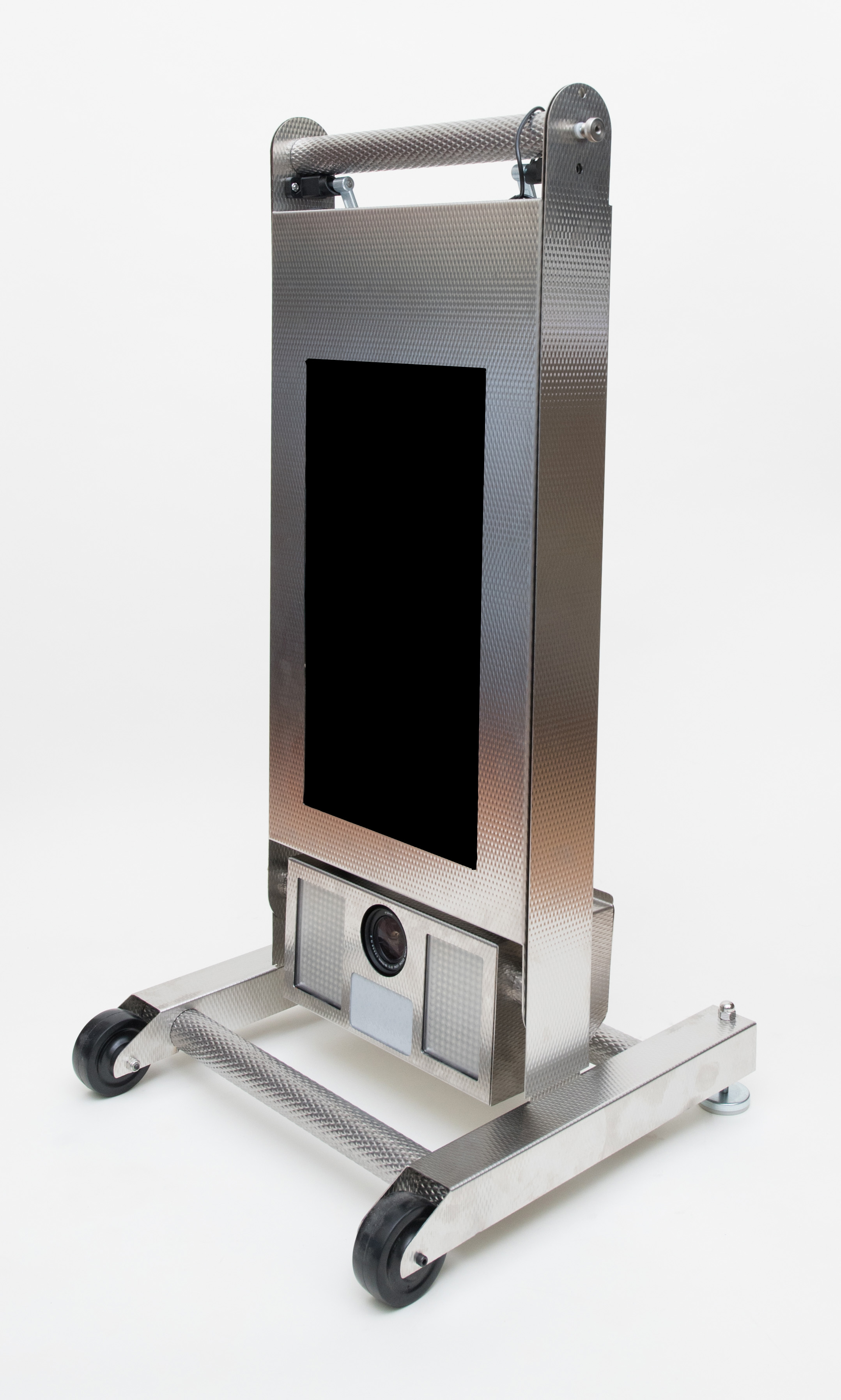 Folding Photo Booth Kiosk Stainless Steel
