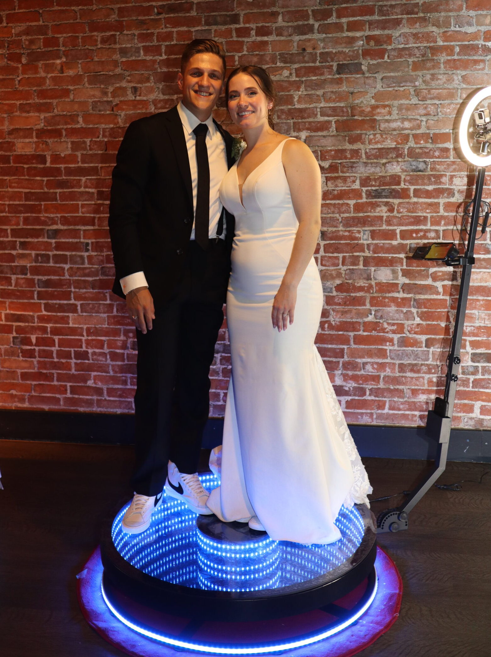 360 Photo Booth Bride and Groom